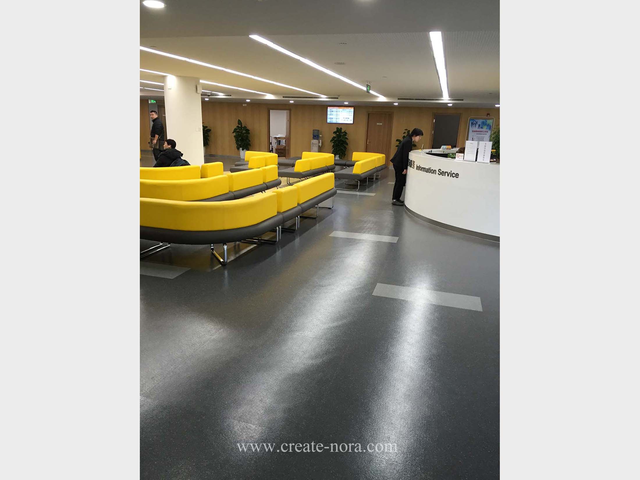 the photo of nora rubber flooring in Shanghai Xuhui Administrative Service Center 2